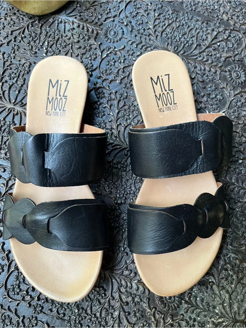 NEW MIZ MOOZ APHRODITE BLACK SANDALS 6